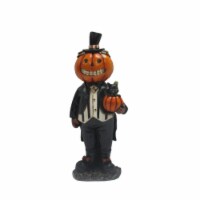 Holiday Home Pumpkin Boy Figurine Perspective: Main