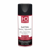 HD Designs® Indoor/Outdoor Satin Spray Paint - Black Perspective: Main