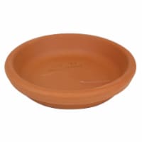 The Joy of Gardening Clay Saucer - Red