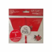 Holiday Home® Envelope Gift Card Holder - Poinsettia Perspective: Main