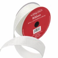 Holiday Home White Glitter Wire Ribbon Perspective: Main