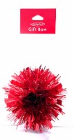 Holiday Home Holographic Red Tinsel Bow