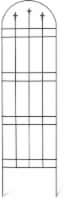 The Joy of Gardening Metal Finial Arch Trellis - Black Perspective: Main