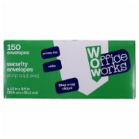 Office Works® Strip and Seal Security Envelopes - White Perspective: Main