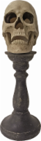 Holiday Home® Halloween Skull Candlestick Perspective: Main