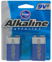 Kroger® Alkaline 9V Batteries - 2 Pack Perspective: Main