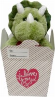 Holiday Home Plush Dinosaur I Love You Gift Box - Green/White Perspective: Main