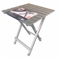 Glacier's Edge Aluminum Folding Camp Table - Silver