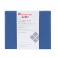 Everyday Living® Microfiber Sheet Set - 3 Piece - Dutch Blue Perspective: Main