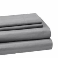 Everyday Living® Microfiber Striped Sheet Set - Frost Grey Perspective: Main