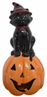 Holiday Home Pumpkin & Cat Halloween Decor Perspective: Main