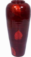 HD Designs Autumn Leaves Bamboo Vase - Burgundy Perspective: Main
