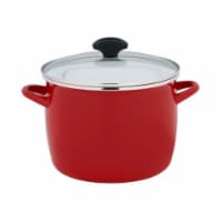 Dash of That Steel Stock Pot with Lid - Red Perspective: Main