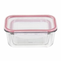 Holiday Home Food Storage Containers - Clear/Red Perspective: Main