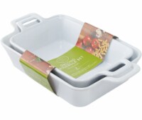 Dash of That™ Stoneware Oblong Casserole Set  - White Perspective: Main