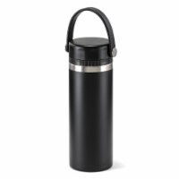 HD Designs Outdoors Double Walled Stainless Steel Tritan Spout Water Bottle - Jet Black Perspective: Main