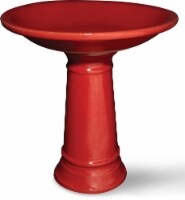 The Joy of Gardening Heritage Red Mini Birdbath Perspective: Main