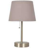 HD Designs Stick Lamp with Shade - Silver/Gray