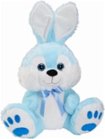 Holiday Home® Sitting Plush Bunny - Blue Perspective: Main
