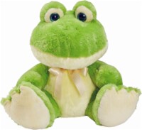 Holiday Home® Plush Sitting Frog - Green/White Perspective: Main