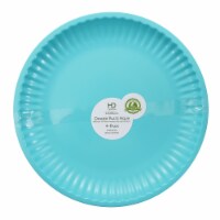 HDO Recycled Paper Plate Style Dinner Plates - Aqua Perspective: Main