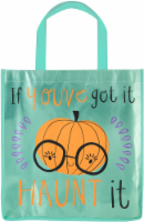 Holiday Home® Haunt It Reflective Treat Bag - Teal/Orange/Black Perspective: Main