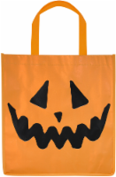 Holiday Home® Jack-O'-Lantern Reflective Treat Bag - Orange/Black Perspective: Main