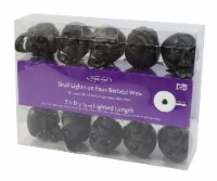Holiday Home® 10 LED Skull on Faux Barbed Wire String Lights - Multicolor Perspective: Main