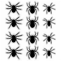 Holiday Home Giant Garage Door Silhouette Spiders Decor - Black Perspective: Main