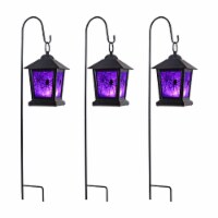 Holiday Home Halloween Lantern Pathway Markers - Black/Bronze Perspective: Main