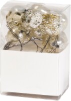 Holiday Home Skull Icon String Lights - Gold Perspective: Main