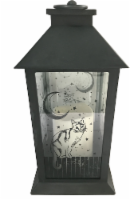 Holiday Home Cat LED Lantern - Clear/Black Perspective: Main