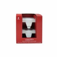 Holiday Home® Matte White Platform Christmas Stocking Holders Perspective: Main