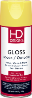 HD Designs® Indoor/Outdoor Gloss Spray Paint - Sunburst Yellow Perspective: Main