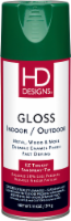 HD Designs® Indoor/Outdoor Gloss Spray Paint - Shamrock Green Perspective: Main