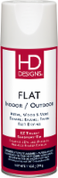 HD Designs® Indoor/Outdoor Flat Spray Paint - White Perspective: Main