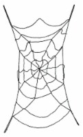 Holiday Home Spider Web Door Cover - Black Perspective: Main