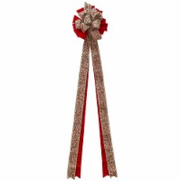 Holiday Home Burlap Tree Top Bows - Assorted Perspective: Main