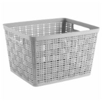 Everyday Living White Large Storage Basket, 1 ct - Fry's Food Stores