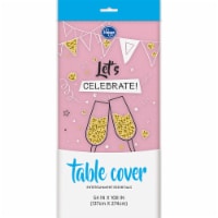 Kroger® Plastic Table Cover - Lovely Pink Perspective: Main