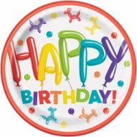 Kroger® Entertainment Essentials Balloon Animal Paper Plates - 8 Pack Perspective: Main