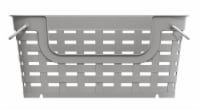 Starplast Gray Small Metal Handle Stacking Basket Perspective: Main
