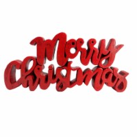 Holiday Home® Merry Christmas Tabletop Sign Decor - Red Perspective: Main