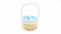 Holiday Home Blue Print Lined Basket Perspective: Main