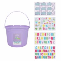 Holiday Home Purple Easter Bucket + Stickers