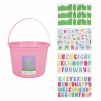 Holiday Home Pink Easter Bucket + Stickers