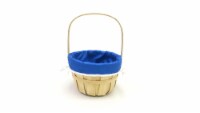 Holiday Home Solid Lined Easter Basket - Bright Blue Perspective: Main