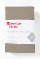 Everyday Living Cotton/Polyester 200 Thread Count Pillow Cases - Cobblestone
