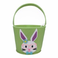 Holiday Home Felt Bunny Basket - Green