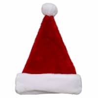 Holiday Home Deluxe Plush Santa Hat - Red/White Perspective: Main